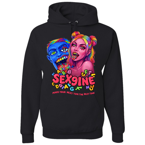 SeX9INE Black Hoodie Love